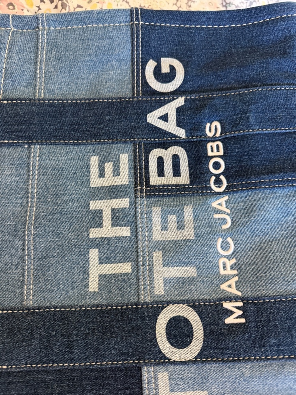 Marc Jacobs The Tote Bag LARGE Blue Denim - Picture 14 of 14